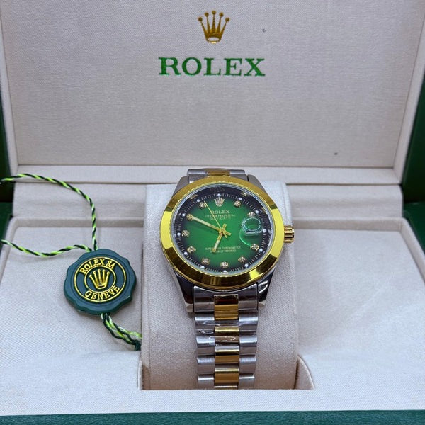 Rolex oyster truetone with green dial
