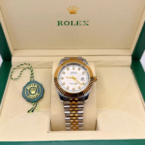 Rolex Jublie chain truetone white dial