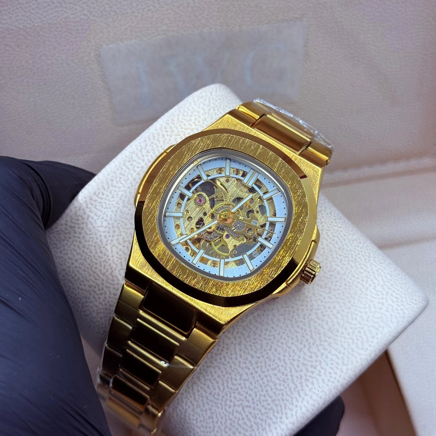 PP style fully automatic golden with white scelton