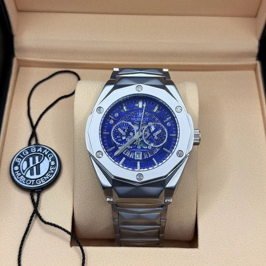 Hublot diamond cut blue dial