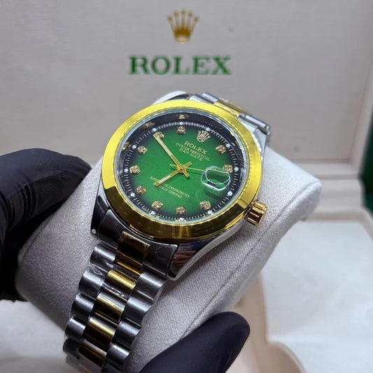 Rolex oyster truetone with green dial