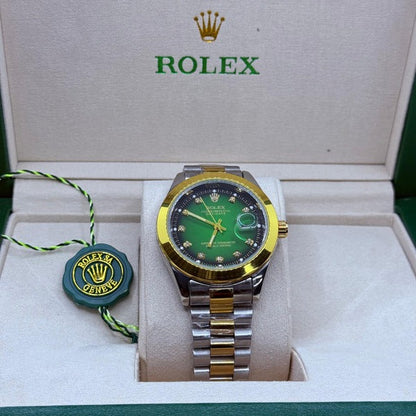Rolex oyster truetone with green dial
